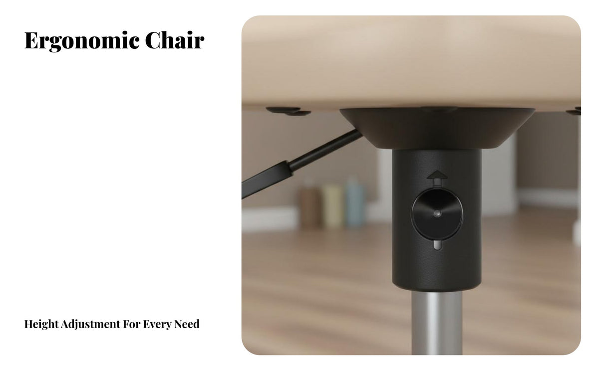 Stable Base Adjustable Fitness Auxiliary Chair High Strength Frame Height Adjustable Exercise Stool Sturdy Steel Construction Stretching Support Stool Rounded Edges for Beginners, Office Workers, Seniors, Home Gym
