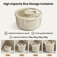 Airtight Food Storage Containers with Lids, Large Kitchen Storage for Cereal, Dry Food Storage Boxes, Pantry Storage Containers Set, Modern Minimalist