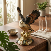 Metal Raptor Decoration Long-Lasting Raptor Figurine Distinctive Design