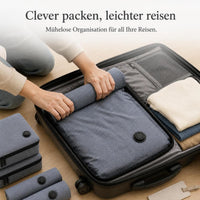 Vacuum Compression Bags for Clothes, Down Jackets, Travel Luggage - Hand Roll, No Pump Needed