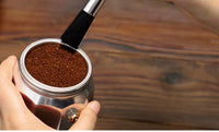 Bincoo Bullet Coffee Cleaning Brush with Air Blower, Wooden Handle, for Coffee Bar and Grinder