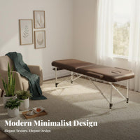 Multi-Purpose Portable Massage Table High-Density Foam Folding Massage Bed Includes Carrying Case Adjustable Treatment Table Easy to Set Up for Mobile Therapists, Estheticians, Home Users, Medical Facility, Travel