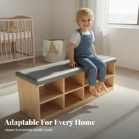 Multi-Functional Tufted raiseTop Ottoman Multifunctional Storage Bench Comfortable padding Upholstered Stool sturdy Wood Frame for Families, Homeowners, Adults, Entryway, Hallway, Bedroom, Commercial Spaces