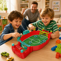 Two-Player Tabletop Soccer Game Compact Mini Table Football Game Interactive Toy Portable for Children, Families, Playroom, Desk