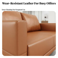Minimalist design Modern 3-Seater Office Couch Professional Look Sofa and Loveseat Combination Comfortable Cushioning Commercial Furnishing robust Frame for Business Owners, Interior Designers, Apartment Dwellers, Corporate Waiting Room, Small Space