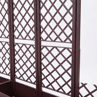 Trellis Planter, Planter Box, With Fence, Garden Trellis, With Drainage Hole, Climbing Plants, Vegetables, Flowers, Home Vegetable Garden, Balcony Gardening, Assembly Type, Outdoor Use
