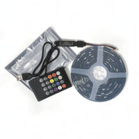 LED Strip Light with USB Controller Flexible RGB LED Strip with USB Power Lead Lighting Backlight Ambient for Gamers