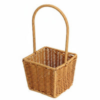 Wicker Basket with Handle Multi-Purpose Rattan Type Basket Washable Home Decor for Wedding