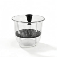 Transparent Self-Watering Plant Pot Plastic Plant Pot with Self-Watering Structure Indoor Flower Planters Lightweight for Gardeners, Windowsill, Desk