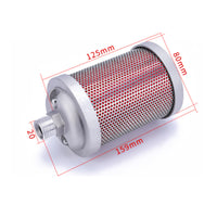 Air Compressor Silencer Threaded Pneumatic Muffler Pneumatic Silencer Compact Hardware Inline for Technicians, Workshops