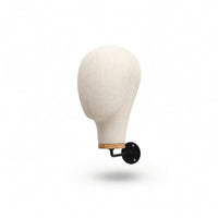 Mannequin Head with Wall Mount Minimalist Wall Mannequin Head Headdress Display Stand Space-Saving Beige for Retailers