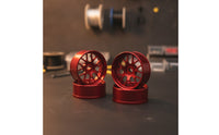 2 Pieces Multi-Spoke Wheel Hubs Metal Wheel Hubs Lightweight RC Car Wheels for Custom Builds