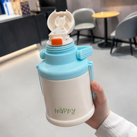 Insulated Water Bottle, Metal Water Bottle with Handle, Leakproof 316 Stainless Steel for Outdoor Sports, Camping