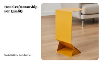 Minimalist Design Z-Base Cantilever Table Modern Design Home Furniture Space-Saving Nightstand Multi-Purpose for Interior Designers, Apartment Dwellers, Living Room, Small Areas, Bedroom, Balcony