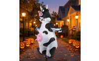 Inflatable Cow Costume Novelty Cow Pump up Costume Waterproof for Halloween