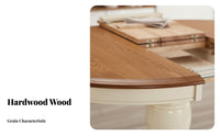 hardwood Wood Extendable flap extensionpedflap Table with Chairs Space-Saving Dining Room Set Vintage design Kitchen Furniture Multifunctional for Apartment Dwellers, Homeowners, Families, Small Living Spaces