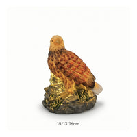 Hand-Painted Eagle Lamp with Rocky Base Warm Glow Eagle Night Light Decorative Low Heat for Bird Watchers, Nature Lovers