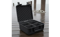 Portable Design Fishing Reel Storage Case Sturdy Hard Shell Reel Case Shockproof Padded Tackle Box Adjustable Compartments for Travel