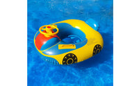 Inflatable Sitting-in Car Cute Young Child Pool Swim Aid with Seat Buoyant