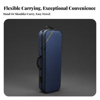 4/4 Full Size Violin Case Built-in Thermometer Violin Backpack Case Instrument Carrying Bag Pressure-Resistant Waterproof
