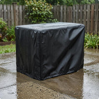 Generator Cover Black Water-Resistant Generator Cover Equipment Protection Rectangular Matte for Outdoor