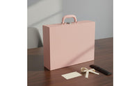 Mahjong Box Sturdy Construction Mahjong Tile Storage Case Multi-Functional PU Leather Game Box for Travel