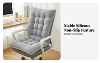 Non-Slip Bottom Single-Piece Chair Cushion Thickened Single-Piece Seat and Back Cushion Full Soft Filling for Office Workers, Study Room