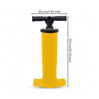 Manual Air Pump with Nozzles Portable Hand Air Pump with Hose Universal Upright for Paddlers, Outdoor, Camping