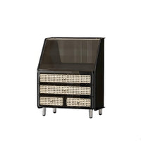 Lidded Makeup Box with Drawers particle-resistantprotective Lidded Cosmetic Display Case for Women