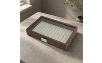 Pen Display Box 12-Slot Pen Storage Box Transparent for Desktop