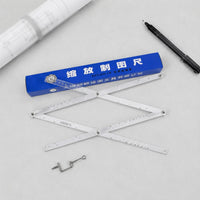 Drawing Pantograph Ruler Punched Holes Metal Pantograph Ruler Enlarge and Art Supply