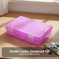 8 Compartment Plastic Organizer Transparent Body 8 Grid Plastic Organizer