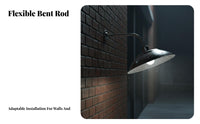 Waterproof E27 Gooseneck Lamp Weatherproof Gooseneck Barn Light Rustproof for Warehouse, Workshop, Garage