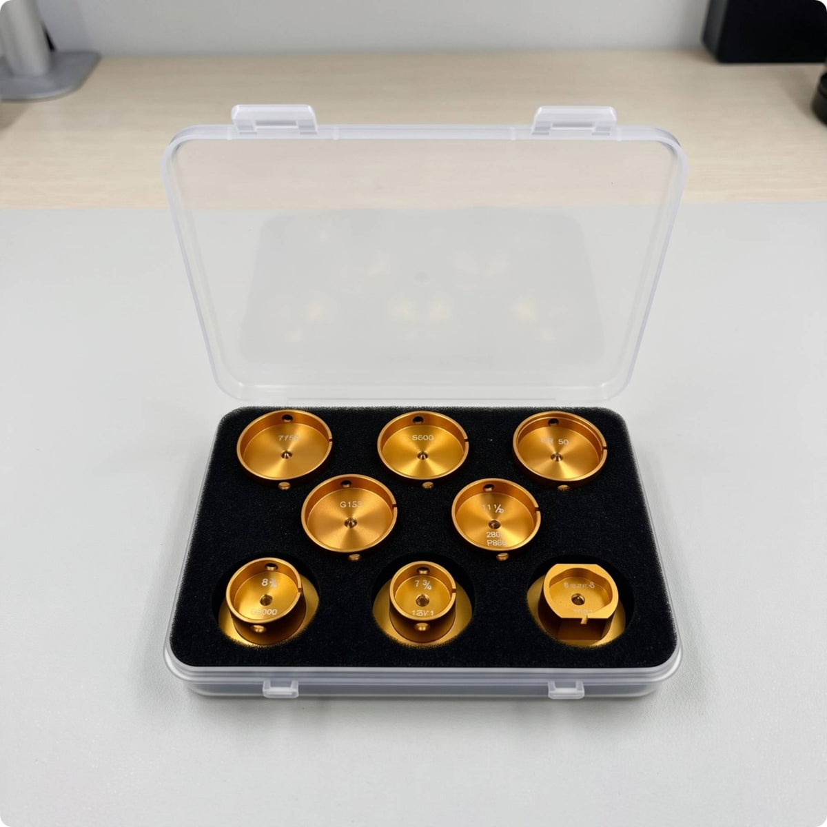 8 Pieces Watch Movement Holder Set with Storage Case Stable Watch Movement Holder Metal for Hobbyists