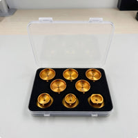 8 Pieces Watch Movement Holder Set with Storage Case Stable Watch Movement Holder Metal for Hobbyists
