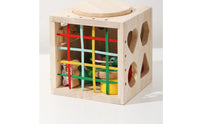 Fine Movement Skills Educational Activity Cube Early Learning Multi Activity Cube Safe Materials Bead Maze Toy Rounded Edges for Daycare, Preschool