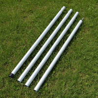 Tarp Pole Rust Resistant Tent Awning Rod Sectional Design Canopy Support Pole for Campers, Outdoor, Backyard, Beach