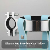 Adjustable Clamp Cycle Cup Holder Easy Installation Bike Cup Holder Non-Slip Grip for Commuters, Seniors, Commuting, Leisure Rides