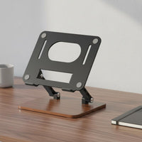 Sturdy Adjustable Laptop Desk Stand Space-Saving Foldable Laptop Stand Scratch Protection for Office, Study