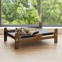 Elevated Pet Bed Raised Cat Bed Stable Raised for Cats, Living Room