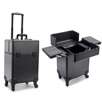 Aluminum Alloy Professional Large Capacity Trolley Cosmetic Tool Box