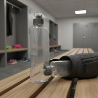 Curved Running Water Bottle Press to Drink Curved Running Bottle Resilient Polypropylene Material Handheld Water Supply for Runners, Athletes