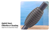Fish Tank Siphon Vacuum Removes Debris Aquarium Gravel Vacuum Easy to Use Manual Aquarium Siphon for Pet Owners, Beginners, Home