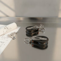 Stainless Steel Single Pulley Compact Rope Pulley Corrosion-Resistant Block Heavy-Duty for Sailors, Marine Rigging