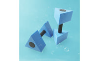Triangular Water Dumbbell Lightweight EVA Foam Water Dumbbell Compact Aquatic Exercise Dumbbells for Swimmers
