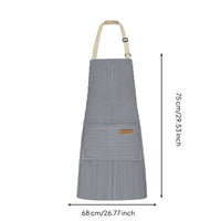 Kitchen Bib Apron Adjustable Cooking Apron Machine Washable Guard Wear for Chefs, Cooks, Cafe, Pastry Making