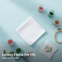Plain Cotton Handkerchief Dye Friendly Breathable Weave for Painting