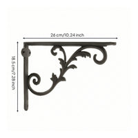 Decorative Shelf Brackets Ornate Decorative Bracket with Screws Vintage Bracket for Homeowners, Living Room, Entryway