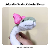 Snake Stuffed Toy Cute Design Stuffed Snake Toy Stuffed Creature Good Luck Fortune Piece House Decoration Multi-Functional