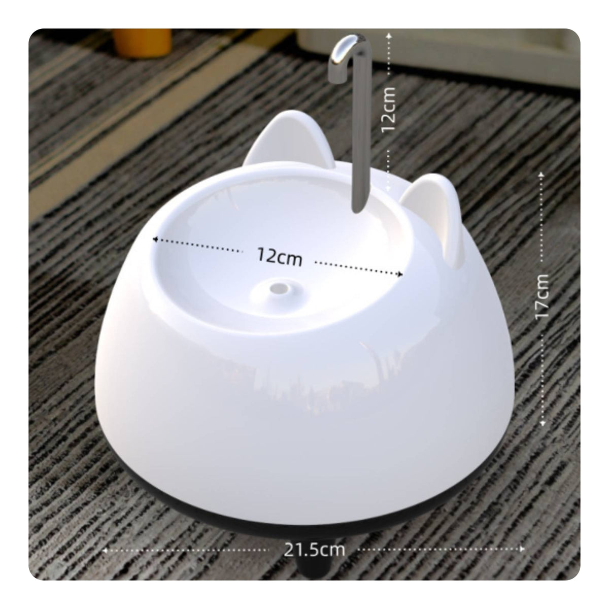 Feline Water Fountain USB-Powered Automatic Pet Fountain Easy to Clean for Dogs